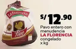 Plaza Vea La florencia pavo entero con menudencia congelado oferta