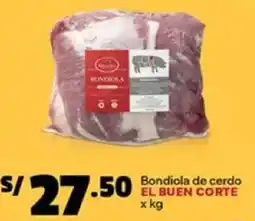 Plaza Vea El buen corte bondiola de cerdo oferta