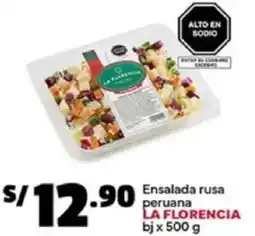 Plaza Vea La florencia ensalada rusa peruana bj oferta