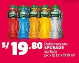 Plaza Vea Sporade rehidratante surtido oferta