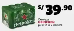 Plaza Vea Heineken cerveza oferta