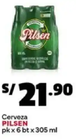 Plaza Vea Pilsen cerveza oferta