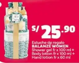 Plaza Vea Balanze women estuche de regalo oferta