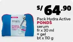 Plaza Vea Ponds pack hydra active serum fr oferta
