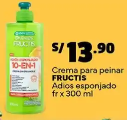 Plaza Vea Fructis crema para peinar adios esponjado fr oferta