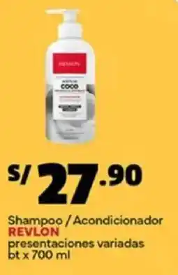 Plaza Vea Revlon shampoo/acondicionador oferta