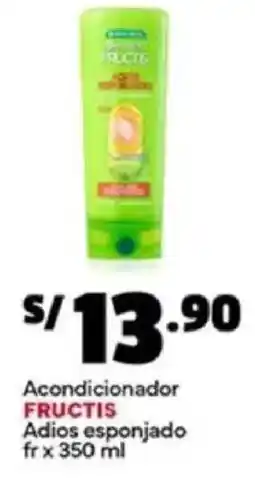 Plaza Vea Fructis acondicionador adios esponjado fr oferta