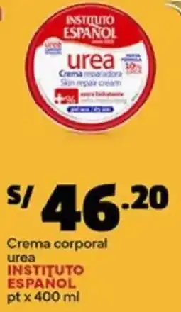 Plaza Vea Instituto español crema corporal urea pt oferta
