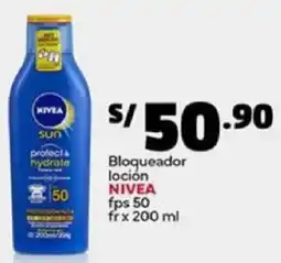 Plaza Vea Nivea bloqueador loción fps 50 fr oferta