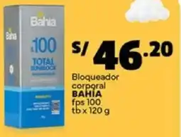 Plaza Vea Bahia bloqueador corporal fps oferta