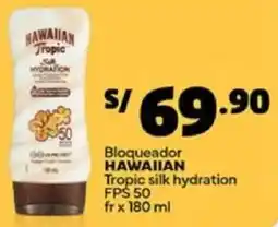 Plaza Vea Hawaiian bloqueador tropic silk hydration fps 50 fr oferta