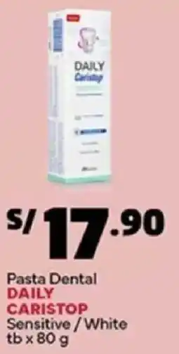 Plaza Vea Daily caristop pasta dental sensitive/white tb oferta