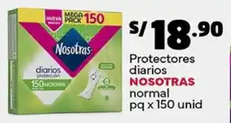 Plaza Vea Nosotras protectores diarios normal pq oferta