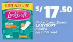 Plaza Vea Ladysoft protectores diários clásico oferta