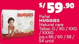 Plaza Vea Huggies pañal atural care oferta
