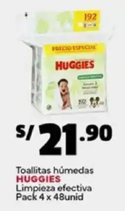 Plaza Vea Huggies toallitas húmedas limpieza efectiva oferta