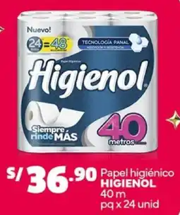 Plaza Vea Higienol papel higiénico oferta