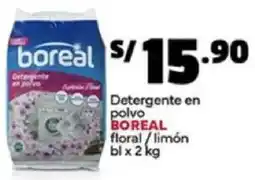 Plaza Vea Boreal detergente en polvo floral/limón bl oferta