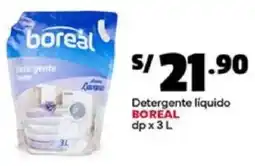 Plaza Vea Boreal detergente líquido dp oferta