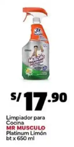 Plaza Vea Mr musculo limpiador para cocina platinum limón bt oferta