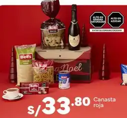 Plaza Vea Canasta roja oferta
