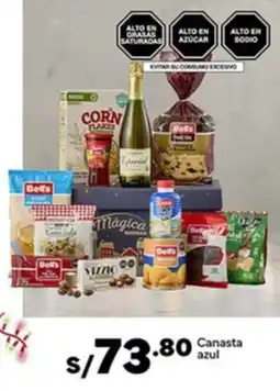 Plaza Vea Canasta azul oferta