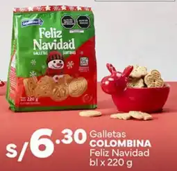 Plaza Vea Colombina galletas feliz navidad bl oferta