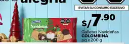 Plaza Vea Colombina galletas navideñas pq oferta