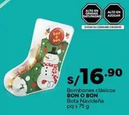 Plaza Vea Bon o bon bombones clásicos bota navideña pq oferta
