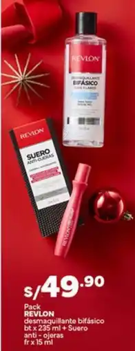 Plaza Vea Revlon pack desmaquillante bifásico bt oferta