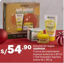 Plaza Vea Garnier estuche de regalo crema de tratamiento express aclara pt oferta