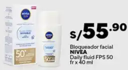 Plaza Vea Nivea bloqueador facial daily fluid fps 50 fr oferta