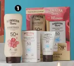 Plaza Vea Hawaiian tropic estuche de regalo bloqueador sheer touch oferta