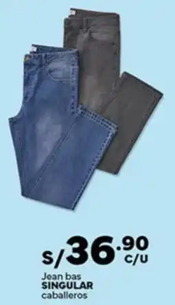 Plaza Vea Singular jean bas caballeros oferta