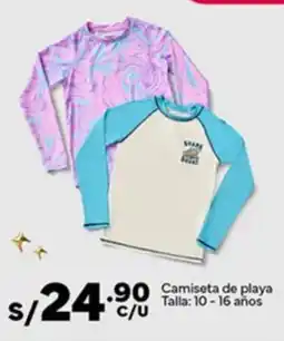 Plaza Vea Camiseta de playa oferta