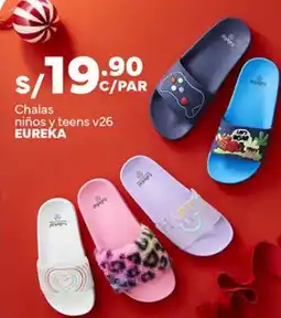 Plaza Vea Eureka chalas niños y teens v26 oferta