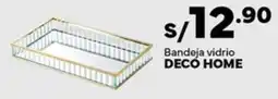 Plaza Vea Decó home bandeja vidrio oferta