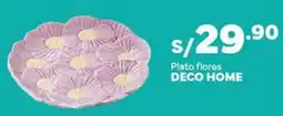 Plaza Vea Deco home plato flores oferta