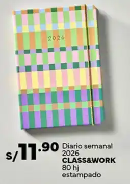 Plaza Vea Class&work diario semanal 2026 oferta