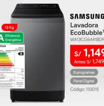 Samsung lavadora ecobubble