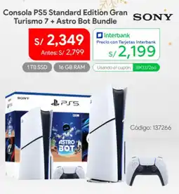 Hiraoka Sony consola ps5 standard edition gran oferta