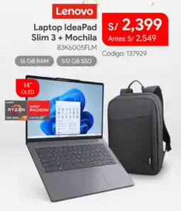 Hiraoka Lenovo laptop ideapad oferta