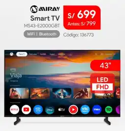 Hiraoka Miray smart tv 43" oferta