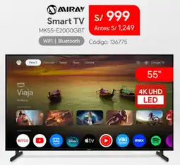 Hiraoka Miray smart tv 55" oferta