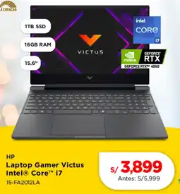 La Curacao Hp laptop gamer victus intel core i7 oferta