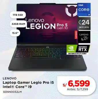 Lenovo laptop gamer legio pro i5