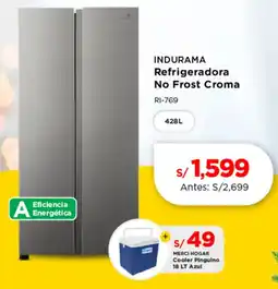 La Curacao Indurama refrigeradora no frost croma oferta