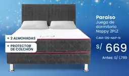 Tiendas EFE Paraiso Juego de dormitorio Nappy oferta
