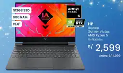 Tiendas EFE Hp laptop gamer victus amd ryzen 5 oferta