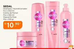 Mifarma Sedal shampoo/acondicionador fco x 340 ml crema de peinar fco x 300 ml mascarilla pote pte oferta